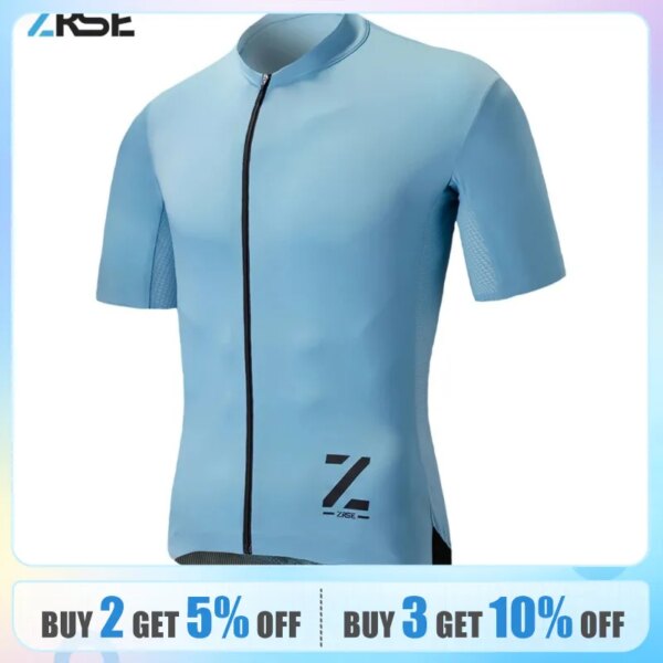 ZRSE hombres ciclismo Jersey verano MTB bicicleta ropa Maillot camiseta montaña bicicleta Enduro Jumper traje masculino YKK cremallera