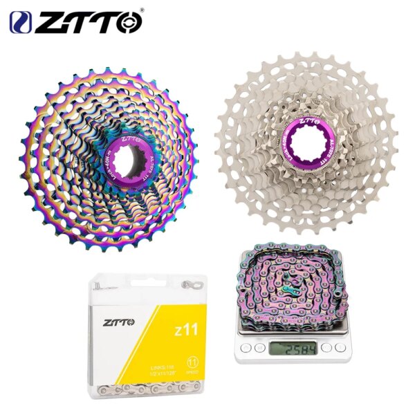 ZTTO 11v 12v Cassette SLR ultraligero 11s 12s 11-28T/32T/34T/36T piñón libre 11/12 cadena para bicicleta de velocidades para bicicleta de carretera