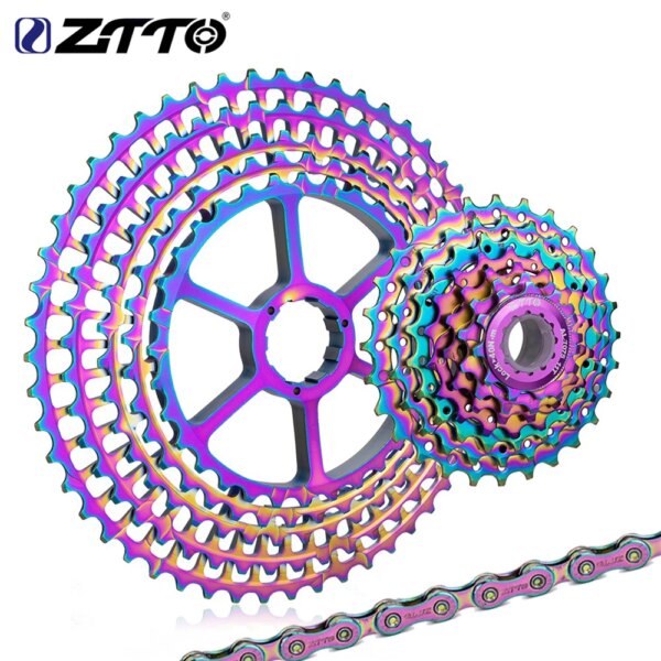 ZTTO-Cassette CNC ultraligero para bicicleta de montaña, piñón k7 de 12 velocidades, 11-52T, colorido, ultraligero, 415g, 12v, piñón k7 para buje HG