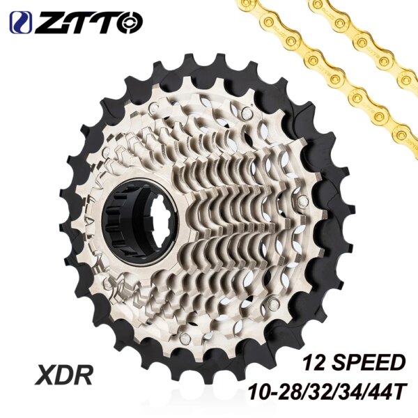 ZTTO-Cassette XDR de 12 velocidades para carretera, 12 s 10-28T 10-33T 10-36T 10-44T, volante CNC para bicicleta de grava K7 12S, piñón libre ultraligero