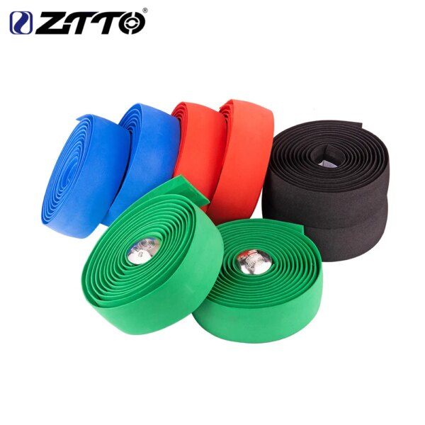 ZTTO-cintas para manillar de bicicleta de carretera, 2 uds., mango Eva para ciclismo, cinta antideslizante y con absorción de golpes para cinturón de bicicleta