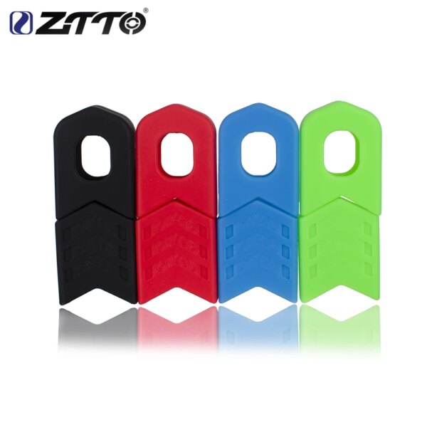 ZTTO-platos y bielas de carbono para bicicleta de montaña, cubierta de Gel de silicona, funda protectora, piñón fijo, accesorios protectores, 4 Uds.