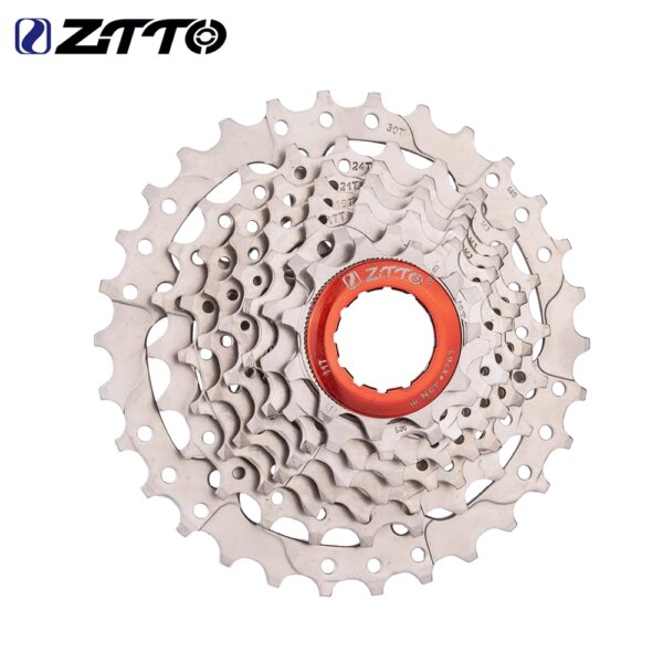 ZTTO-Cassette de 8 velocidades para bicicleta de montaña y carretera, 8S, 24S, 8 velocidades, 11-25T, rueda libre 23T, 28T, 30T, 32T, 34T, 36T, piñón de acero