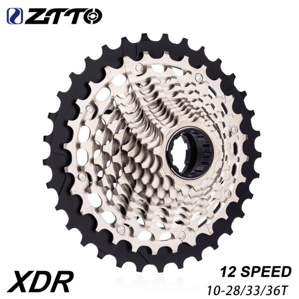 ZTTO-Cassette XDR para bicicleta de carretera 12s, 10-28 10/33 10-36T K7, piñón ligero CNC de acero para cambio electrónico R9270 R8170, color rojo