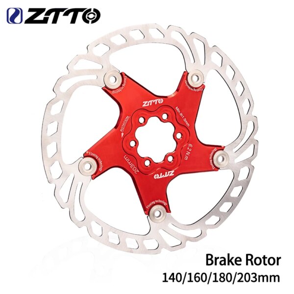 ZTTO-Rotor flotante de freno de disco de bicicleta, 6 pernos, 203mm, 180mm, 160mm, acero de alta resistencia, apto para cualquier almohadilla para bicicleta de carretera MTB