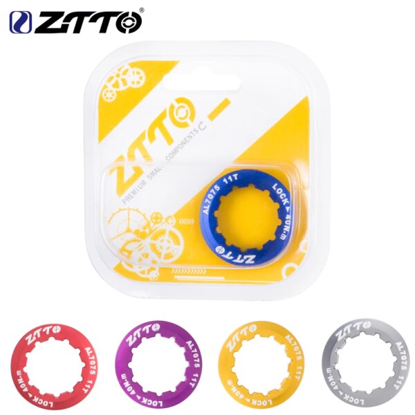 Piezas de bicicleta ZTTO, cubierta de Cassette para bicicleta de montaña, anillo de bloqueo 11T AL7075, tapa para piezas ZTTO K7 9S 10S 11S 12S, rueda libre de velocidad