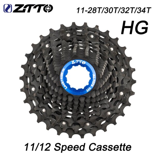 ZTTO-Cassette ultraligero para bicicleta de carretera, piñón libre de 11 S, 12 velocidades, 11V, 12V, ULT, 28/30/32T, 34T, compatible con estructura de buje de cuerpo HG