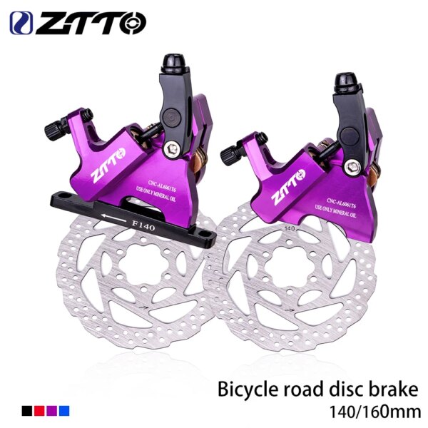 ZTTO grava bicicleta de carretera freno de disco hidráulico montaje plano CX Rotor pinza de freno CNC bicicleta mecánica alambre tirar almohadillas de Metal 105