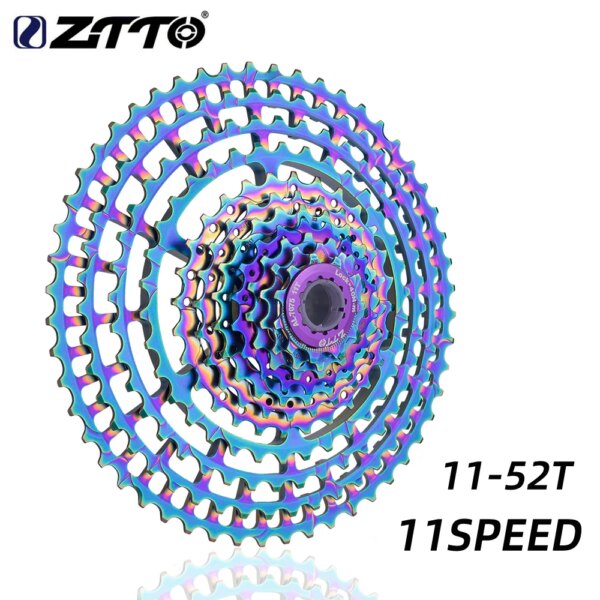 ZTTO MTB 11 velocidades 11-52T Cassette SLR2 bicicleta arcoíris gran proporción 11 s piñones ultraligeros 380g CNC rueda libre piezas de bicicleta de montaña