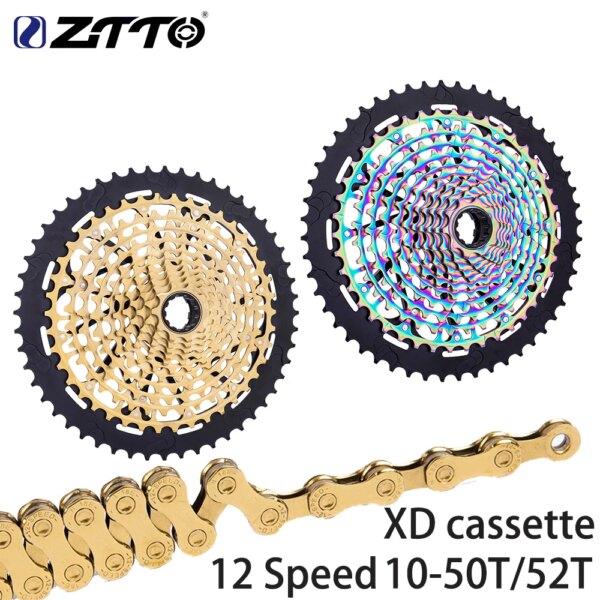 ZTTO MTB 12 velocidades 10-50T Eagle Cassette Ultimate 12S 10-52T XD Cassette 378g ULT piñón K7 ultraligero 12V rueda libre 12s K7