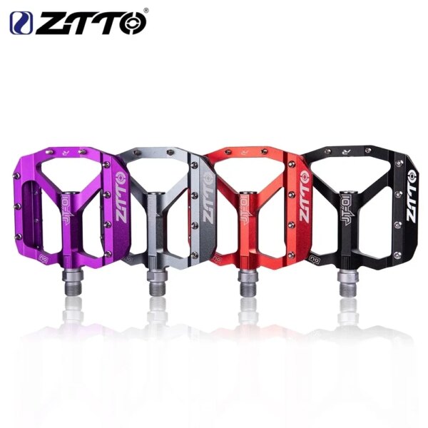 ZTTO MTB rodamiento de aleación de aluminio Pedal plano bicicleta buen agarre ligero 9/16 pedales grandes para bicicleta de grava Enduro cuesta abajo JT01