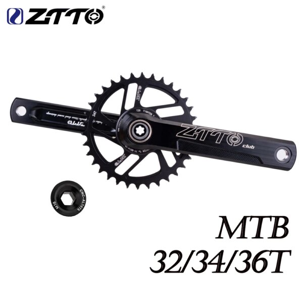 ZTTO-platos y bielas para bicicleta de montaña, rueda dentada de montaje directo con manivela de 170mm, 1x sistema de cadena, angosto y ancho para bicicleta de montaña 1x12 1x11 1x10s