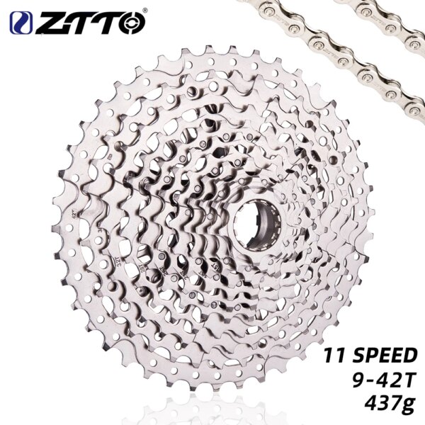 ZTTO MTB bicicleta 11 velocidades 9-42T Cassette XD piñón ligero plateado 9-42 Cassette de acero 11 s 42T 11V k7 para GX M8000 M7000 M6000