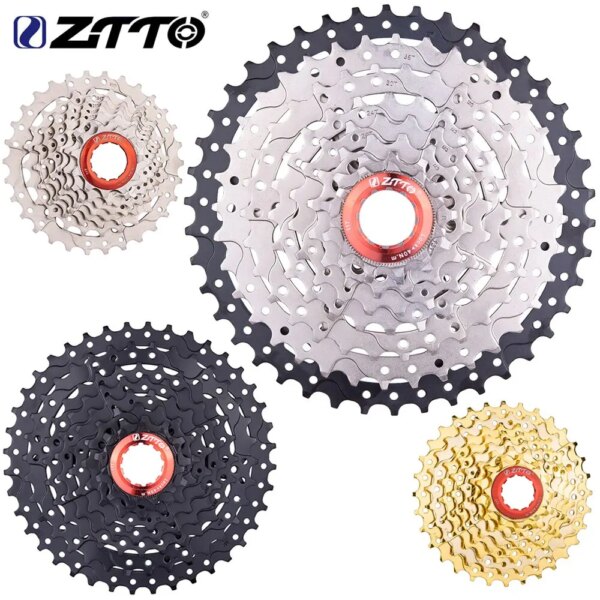 ZTTO-Cassette MTB 8s 9s 10s 11-42T 11-46T 11-50T, piñón de bicicleta de 8 velocidades, 9, 10 velocidades, rueda libre 10v K7, amplio rango con suspensión