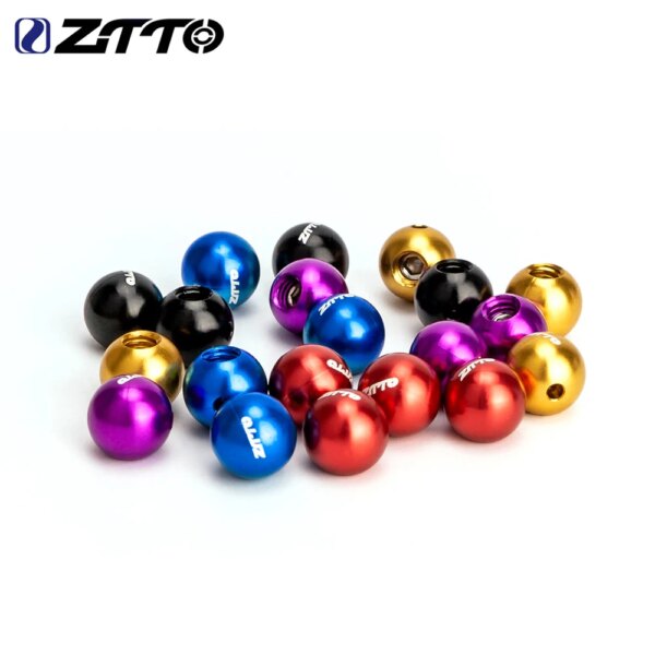 ZTTO-tapas de extremo de bola de alambre interior para bicicleta de montaña, puntas de Cable de palanca de freno reutilizables, tornillo de desviador fijo, accesorios para bicicleta