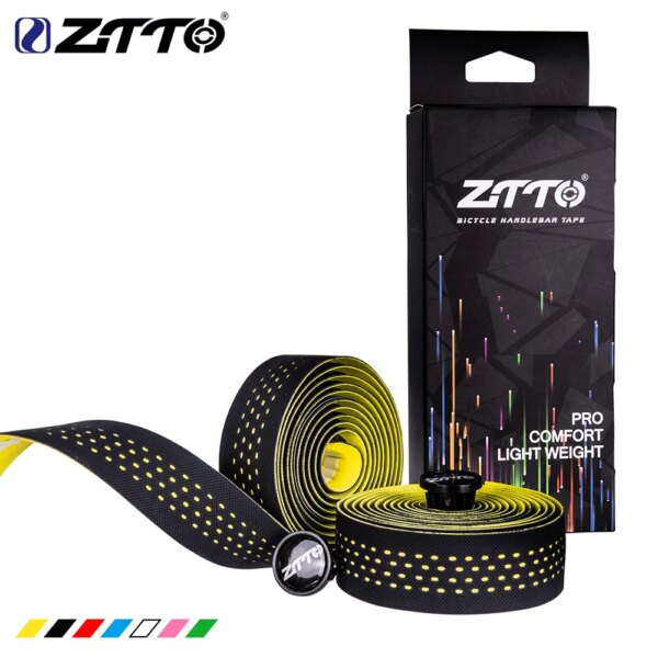 ZTTO-Cinta suave para manillar de bicicleta de carretera, corcho EVA PU, cinta para manillar, amortiguación de ciclismo profesional, envoltura antivibración