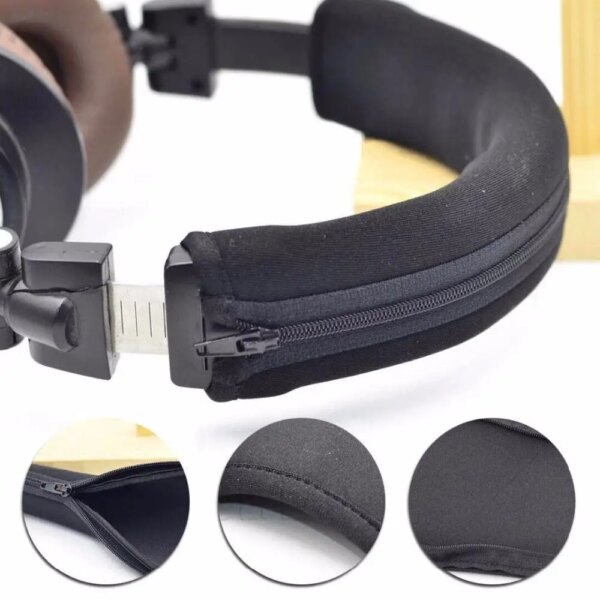 Funda protectora para auriculares con cremallera, almohadilla para la cabeza para Audio Technica ATH MSR7 M20 M30 M40 M40X M50X SX1, auriculares para juegos