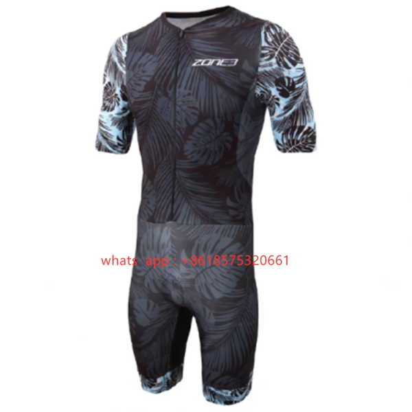 Zone3-Camiseta de Ciclismo para hombre, conjunto de manga corta, mono de una pieza, Maillot, Ropa de ciclismo de montaña, TriSuit para correr