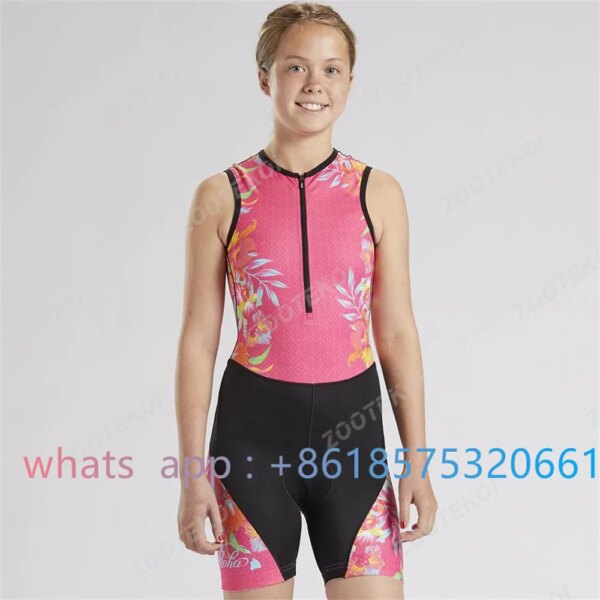 Zootekoi, nuevo mono de ciclismo para niños, triatlón, carrera, bicicleta, correr, traje de baño, ropa para niños, traje de equipo profesional para bicicleta
