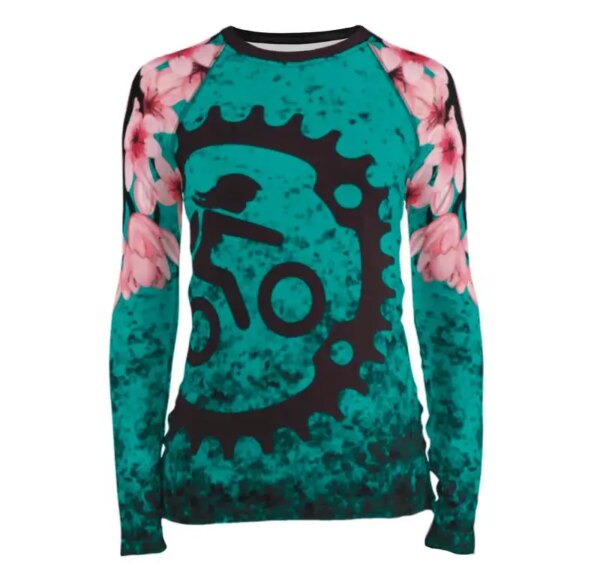 Ropa de ciclismo para mujer, camiseta de manga larga mtb, camiseta para descensos, camiseta de ciclismo, camiseta de Motocross, ropa deportiva transpirable, camisetas