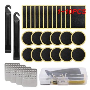 Kit de herramientas de reparación de neumáticos planos, juego de pegamento para relleno de neumáticos, parches de tubo interior para bicicleta, 1 ~ 10 Uds.