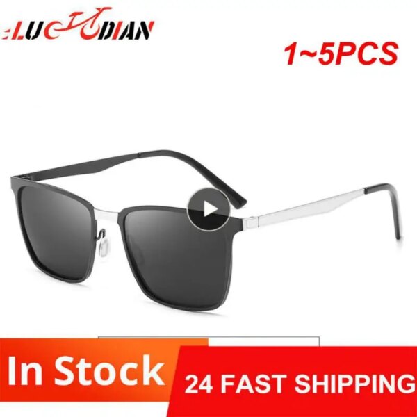 Gafas de sol polarizadas para montar para hombre y mujer, lentes de sol clásicas de lujo, cuadradas, para viajes en bicicleta, pesca, sol, 1 ~ 5 uds.