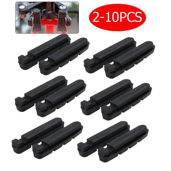 Pastillas de freno para bicicleta de carretera, zapatos para llantas de aleación, Cartucho Dura Ace Ultegra 105, conducción al aire libre, zapatas de freno en V, herramienta para bicicleta, 1-5 pares