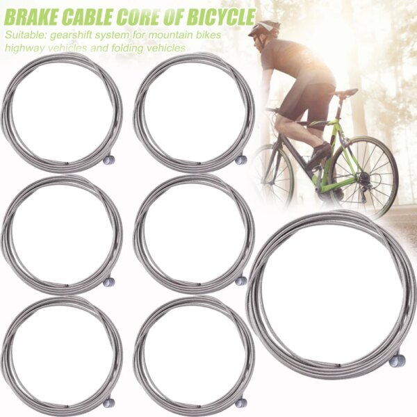 Cable de freno para bicicleta de montaña, Cable de acero inoxidable para hornear, Cable interno de cambio de marchas, 1-5 Uds.