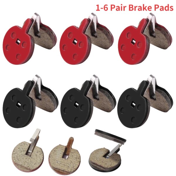 Pastillas de freno de disco de bicicleta, 1-6 pares, resina, hierro, MTB, pastillas de freno hidráulico, piezas semimetálicas para ciclismo Jak 5 B777 M188 M208