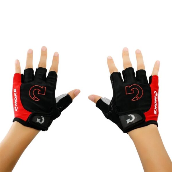 1 par de guantes de ciclismo para hombre, guantes para deportes de bicicleta, guantes de medio dedo, almohadilla de Gel antideslizante, guantes para bicicleta de carretera MTB, S-XL