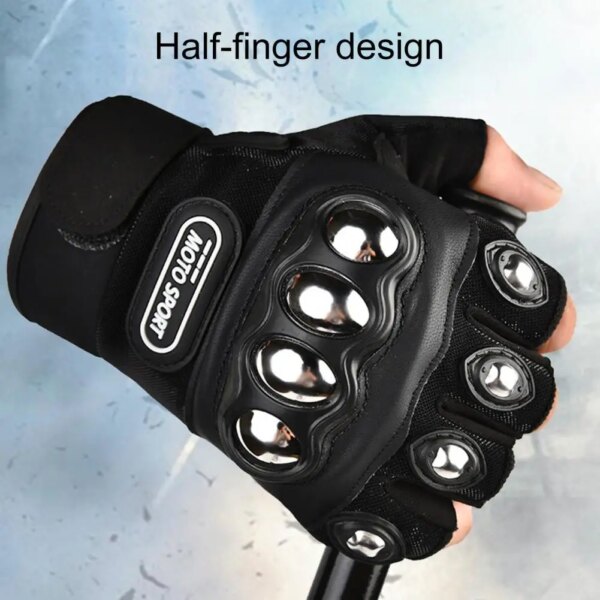 1 par de guantes para montar, medio dedo, sección delgada, protección de manos, guantes de entrenamiento, suministros de ciclismo