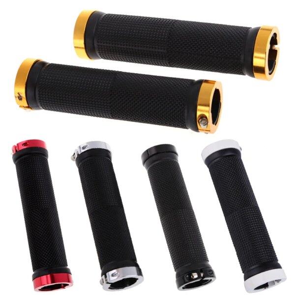 1 par de empuñaduras de manillar de Ciclismo de Carretera MTB BMX, empuñaduras de goma antideslizantes para bicicleta, accesorios de calidad para bicicleta, barra de bloqueo de mango