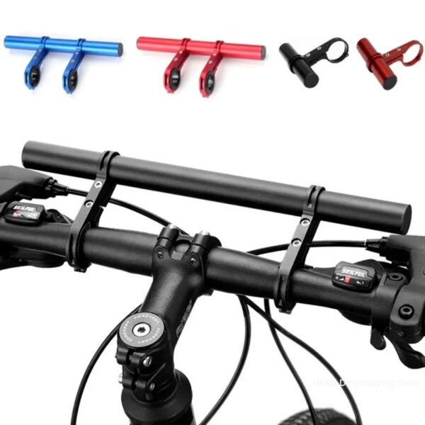 Soporte extendido para manillar de bicicleta de 10/20/30cm, soporte para faro de montaña, barra extendida, manillar de bicicleta de montaña, piezas de estante extensor