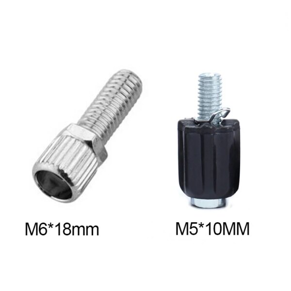 10 Uds M6 * 18 M5 * 10 perno de ajuste palancas de freno de bicicleta regulador tornillo tornillos de acero tornillos de ajuste de Cable de freno de bicicleta