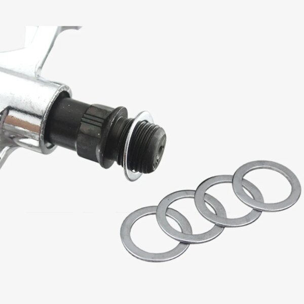 Arandelas de anillo de acero inoxidable para bicicleta, espaciador de Pedal de bicicleta, accesorios de manivela, piezas de ciclismo duraderas de alta calidad, 10 Uds.