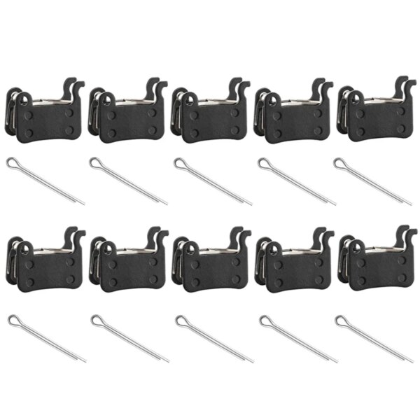 10 pares de pastillas de freno de disco de bicicleta para Shimano XT M765 M775 XTR M975 Deore LX M585 T665 SLX M665 Hone M601 ZOOM Saint M800