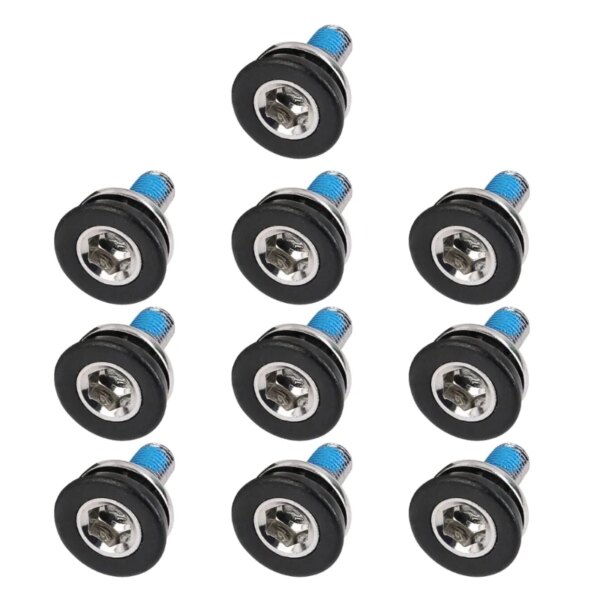 10 Uds bicicleta 8 ''tornillo de manivela 8mm tornillos de fijación soporte inferior para bicicleta ejes pernos 8'' rosca interior hexagonal juego de tornillos roscados