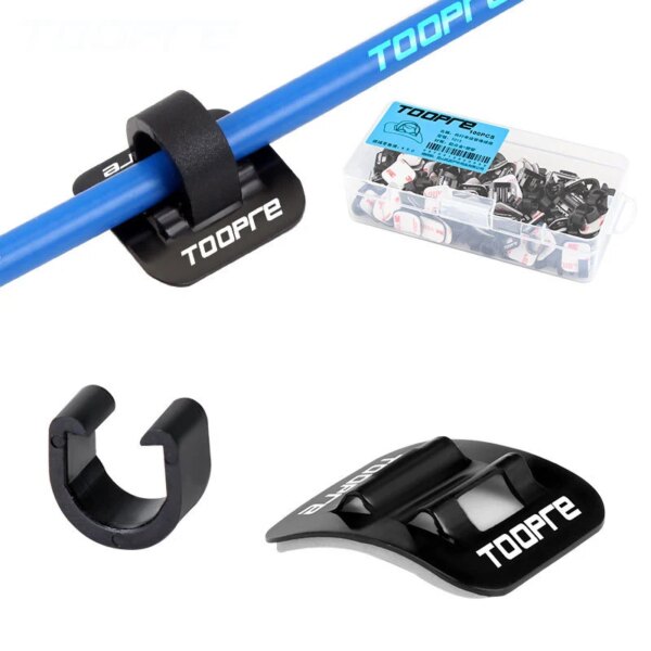 10 unids/set de tubo de aceite de bicicleta, abrazadera fija, adaptador de trampa de conversión, palanca de cambios de bicicleta, juego de cables de freno, marco con hebilla en U, Clip de tubo de aluminio