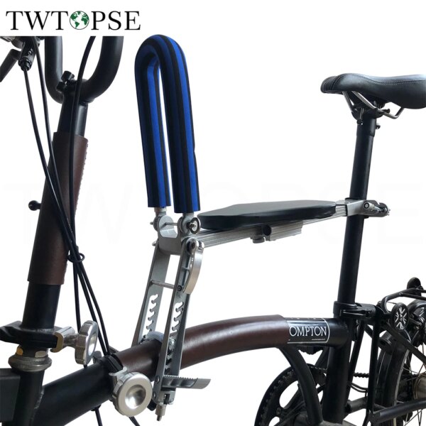 TWTOPSE-sillín de bicicleta plegable para niños, asiento de seguridad para Brompton 3SIXTY PIKES Dahon MTB, bicicleta de montaña, accesorio de silla portátil para niños