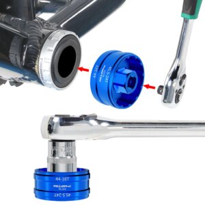 Herramientas de instalación de bicicleta autoextractor de brazo de manivela BB44- BB45.5 BB39-BB40.5 herramienta antidesalojamiento de eje Central para reparación de bicicletas