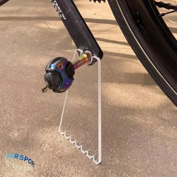 Soporte acrílico transparente para bicicleta, soporte portátil para bicicleta Brompton, ajuste de limpieza, reparación de accesorios para bicicleta de montaña