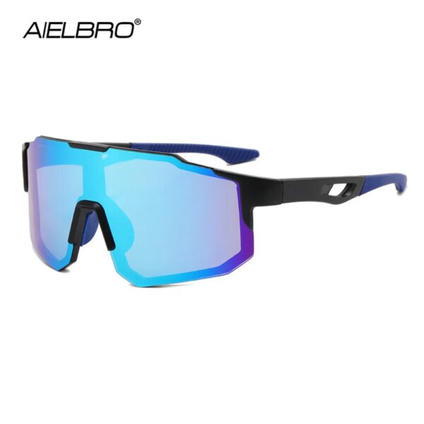 AIELBRO 2024 nuevas gafas para bicicleta para montaña hombres gafas de sol gafas de ciclismo al aire libre a prueba de viento deportes mujeres gafas de sol para bicicleta