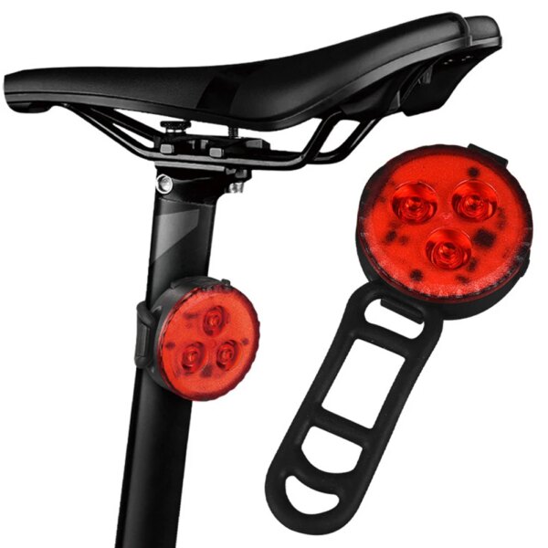 Luz trasera LED para bicicleta, linterna recargable por USB para bicicleta, lámpara trasera para ciclismo de montaña o de carretera