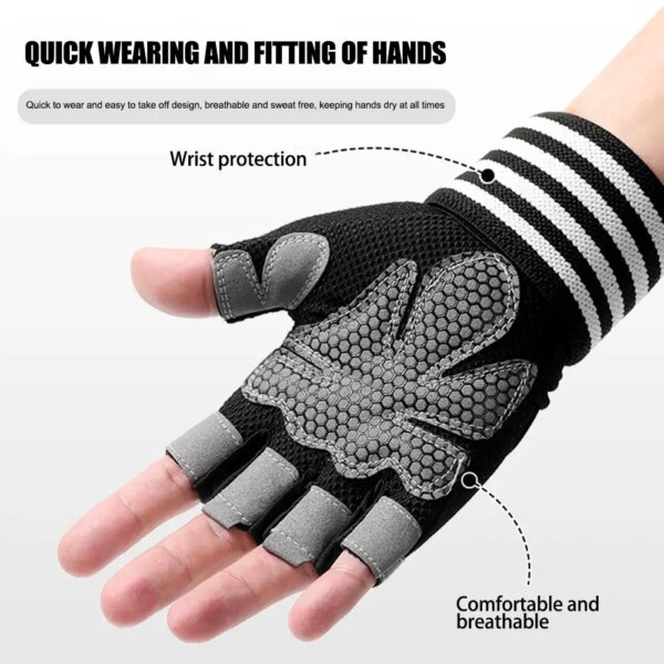 1 par de guantes de compresión para artritis guantes sin dedos para artritis túnel carpiano para hombres y mujeres, muñequera de soporte de mano para Sp C7P8