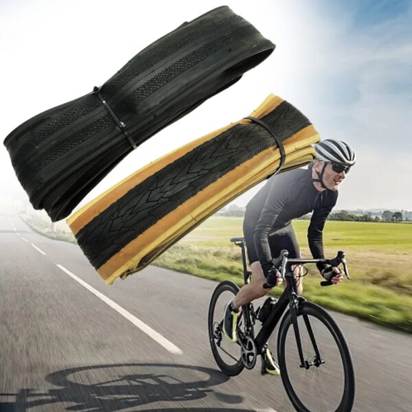 Neumático sin cámara para bicicleta de carretera, neumático plegable de 700x25C 28C, ligero, antiperforación, accesorios para neumáticos de ciclismo