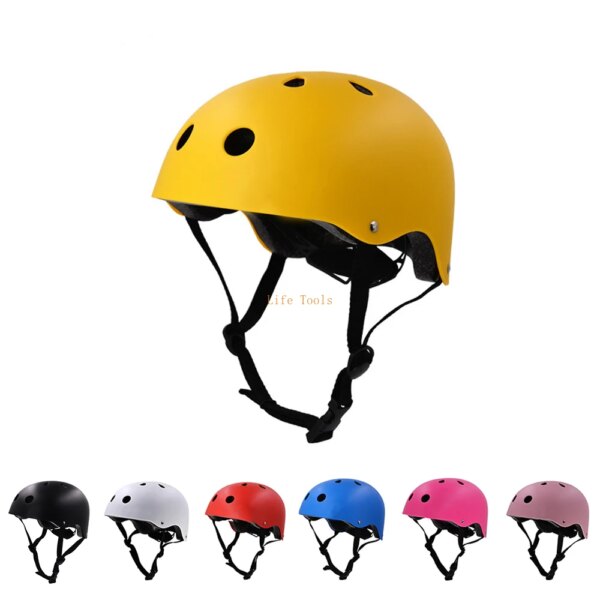 Casco redondo profesional hacia afuera, protección de seguridad para exteriores, montaña, Camping, senderismo, cascos de montar, equipo de protección infantil