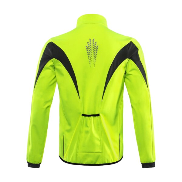 Chaqueta de ciclismo de calentamiento de invierno, ropa de abrigo transpirable para bicicleta, chaqueta de ciclismo impermeable a prueba de viento