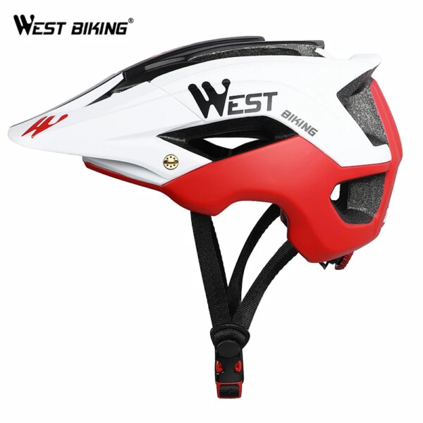 WEST BIKING-Casco ultraligero para bicicleta, respiraderos deportivos de seguridad para Ciclismo, protección para bicicleta de montaña y carretera, para hombre y mujer