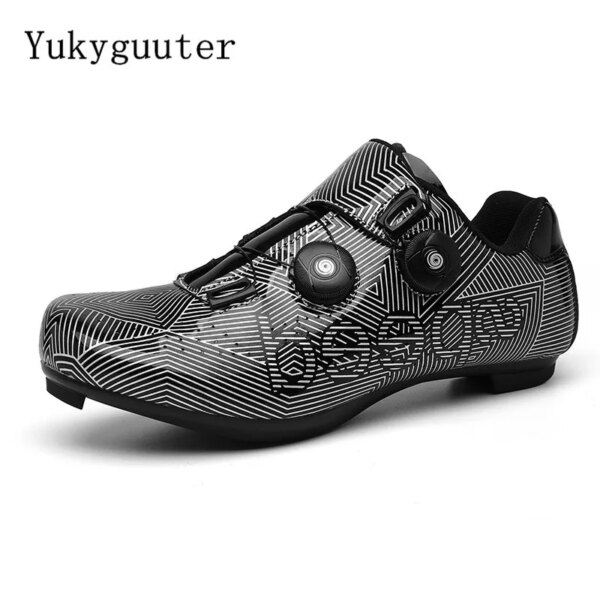 Zapatos de ciclismo sapatilha ciclismo mtb, zapatillas de deporte para hombre, zapatos de bicicleta de montaña para mujer, zapatos de bicicleta con bloqueo automático, deporte transpirable de gran tamaño