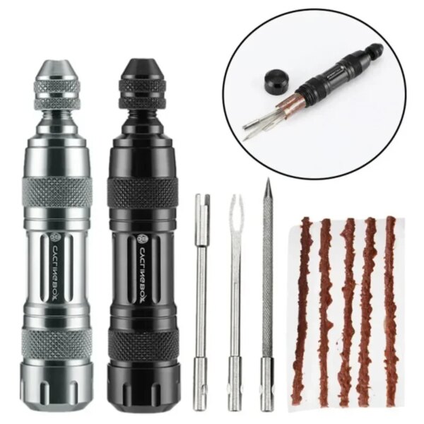 Kit de reparación de neumáticos sin cámara para bicicleta, sellador de pinchazos en neumáticos de montaña, rayas de goma, mantenimiento de neumáticos de bicicleta de carretera, Mini herramientas múltiples
